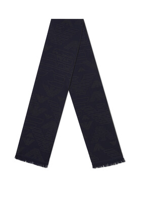 EA Macro Logo Wool Scarf